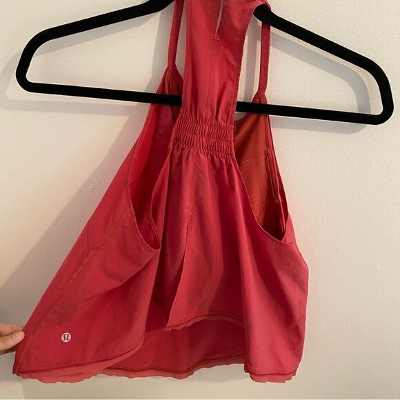 LULULEMON Free Spirit Halter Tank in Fireside Red • Open Back Tie • Size 4 - Picture 4 of 7